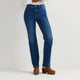 Women's high-rise bootcut jeans with five-pocket design