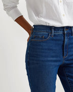 Women's high-rise bootcut jeans with five-pocket design