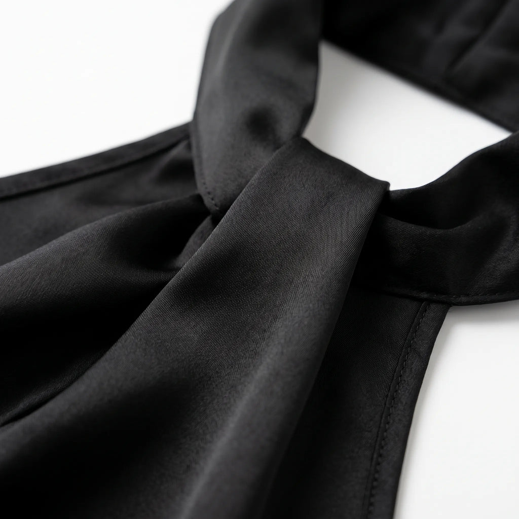 Elegra  - Smooth High-Neck Halter Top Evening Dinner Events