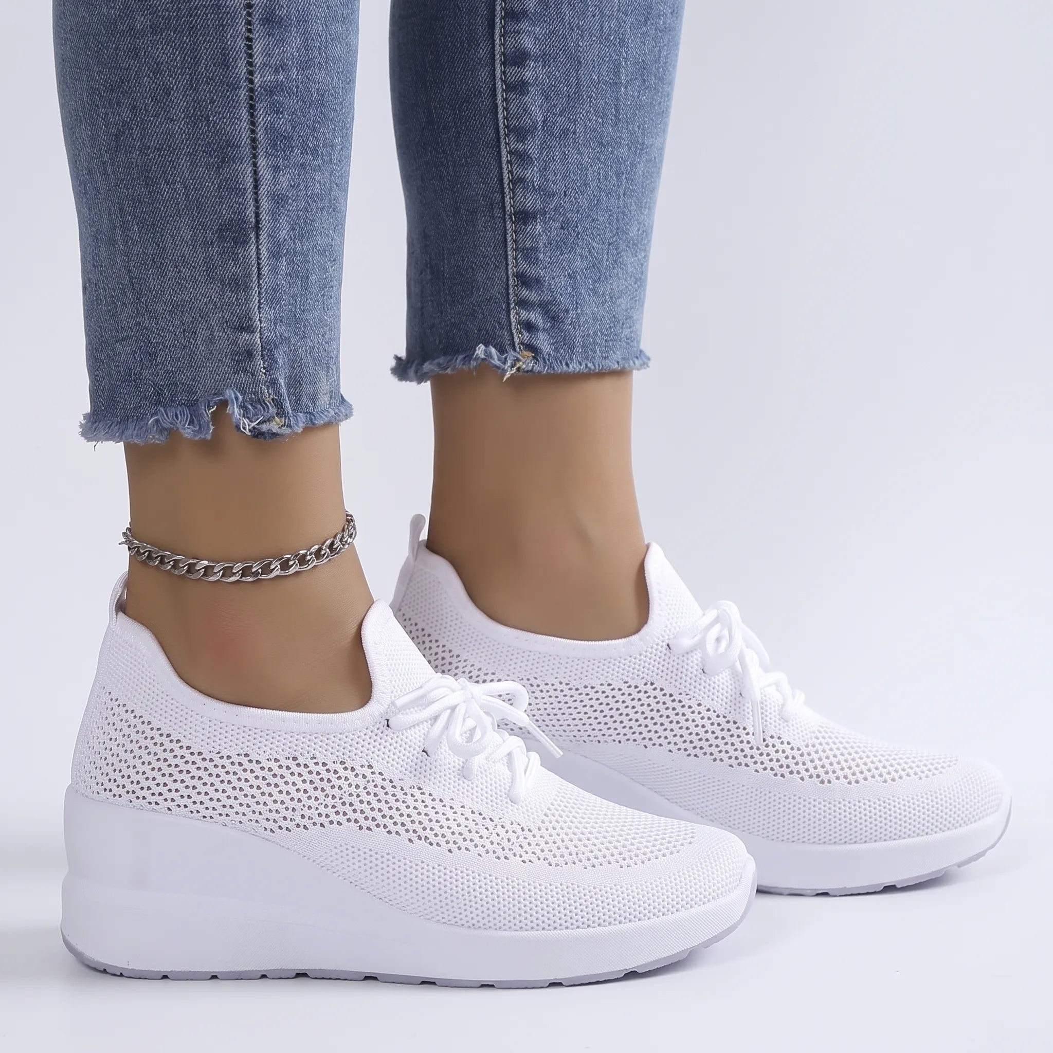 Elevata  - Casual Wedge Platform Trainers Casual Daily Wear