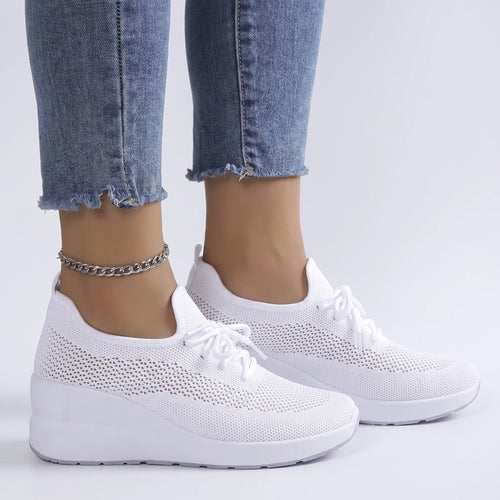 Elevata  - Casual Wedge Platform Trainers Casual Daily Wear