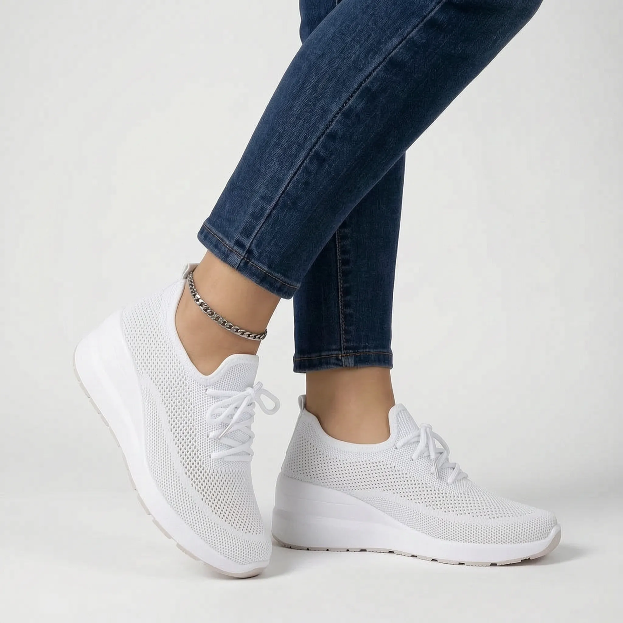 Elevata  - Casual Wedge Platform Trainers Casual Daily Wear