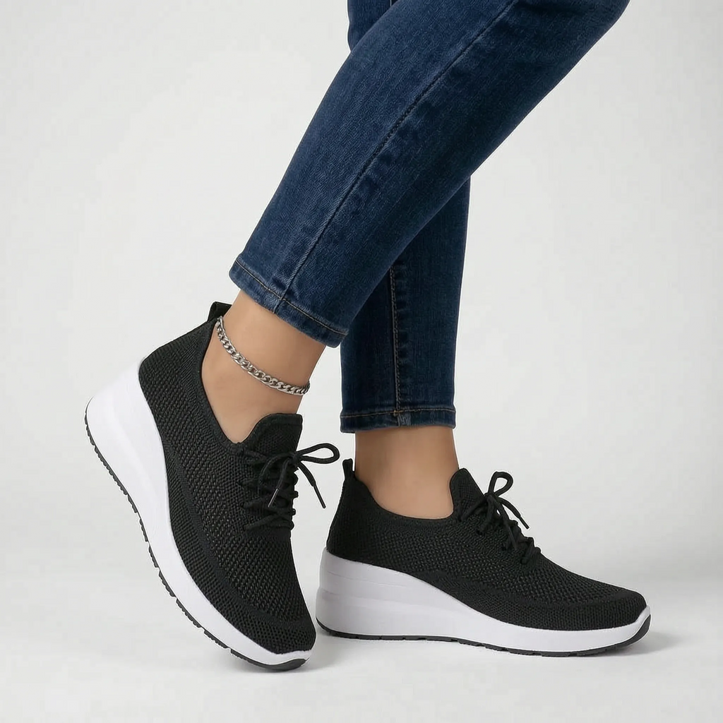Elevata  - Casual Wedge Platform Trainers Casual Daily Wear