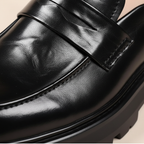 Unisex chunky slip-on loafers with lug soles