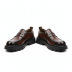 Unisex chunky slip-on loafers with lug soles