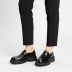 Unisex chunky slip-on loafers with lug soles