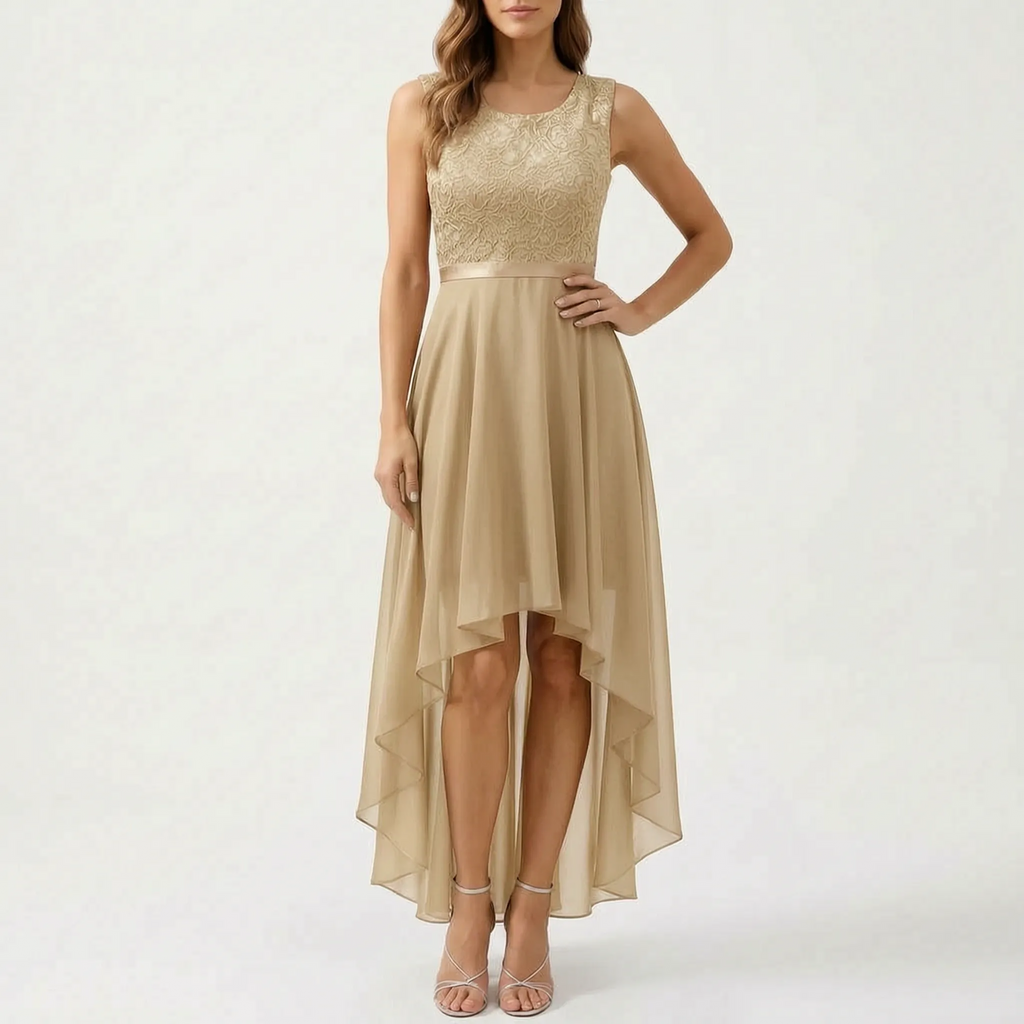 Evadour  - High-Low Formal Maxi Dress Wedding Receptions