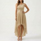 Evadour  - High-Low Formal Maxi Dress Wedding Receptions