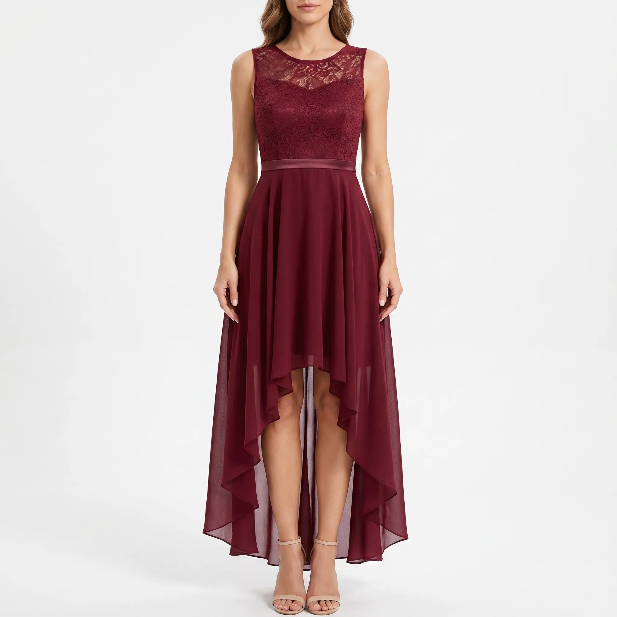 Evadour  - High-Low Formal Maxi Dress Wedding Receptions