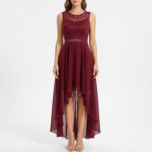 Evadour  - High-Low Formal Maxi Dress Wedding Receptions