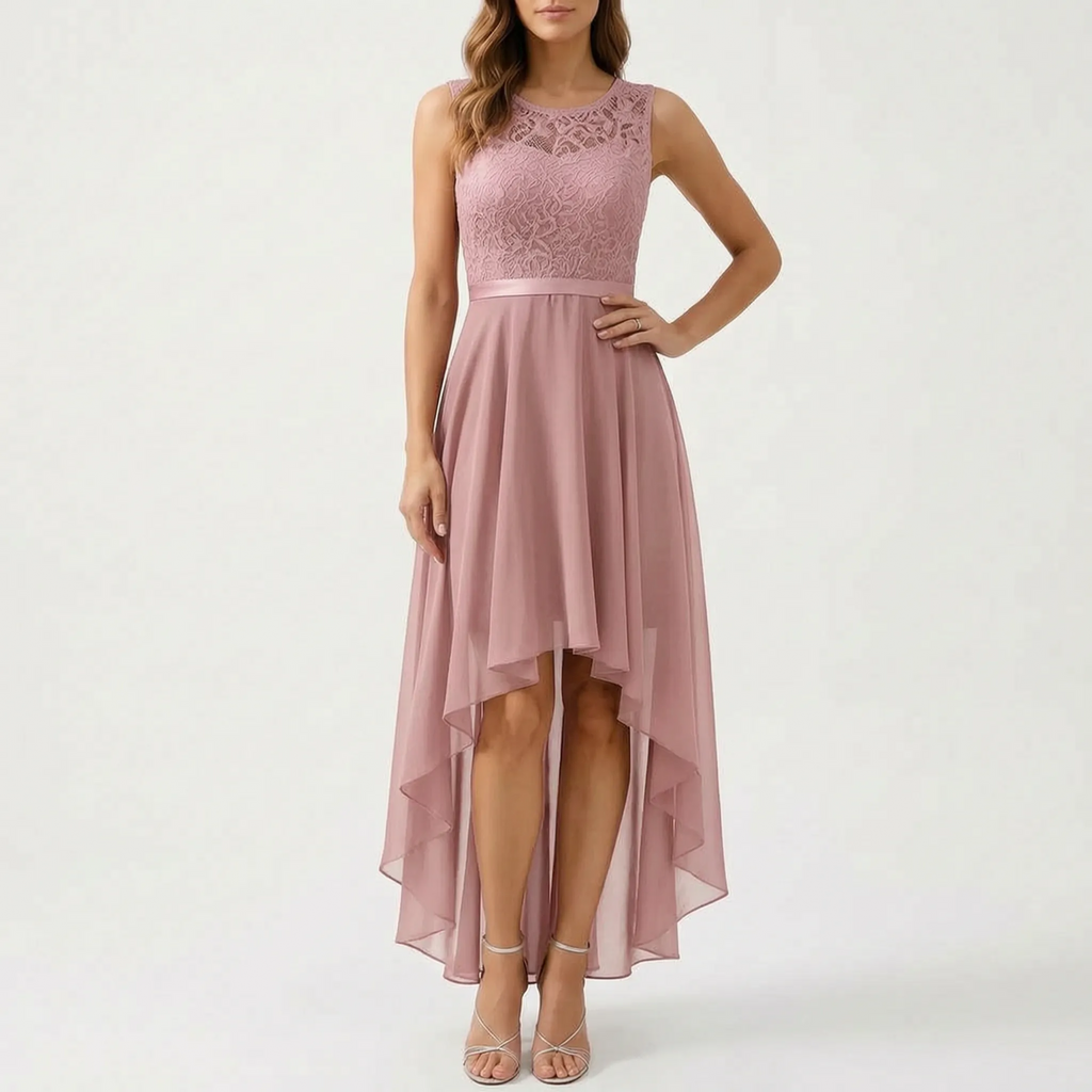 Evadour  - High-Low Formal Maxi Dress Wedding Receptions