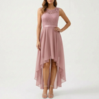 Evadour  - High-Low Formal Maxi Dress Wedding Receptions