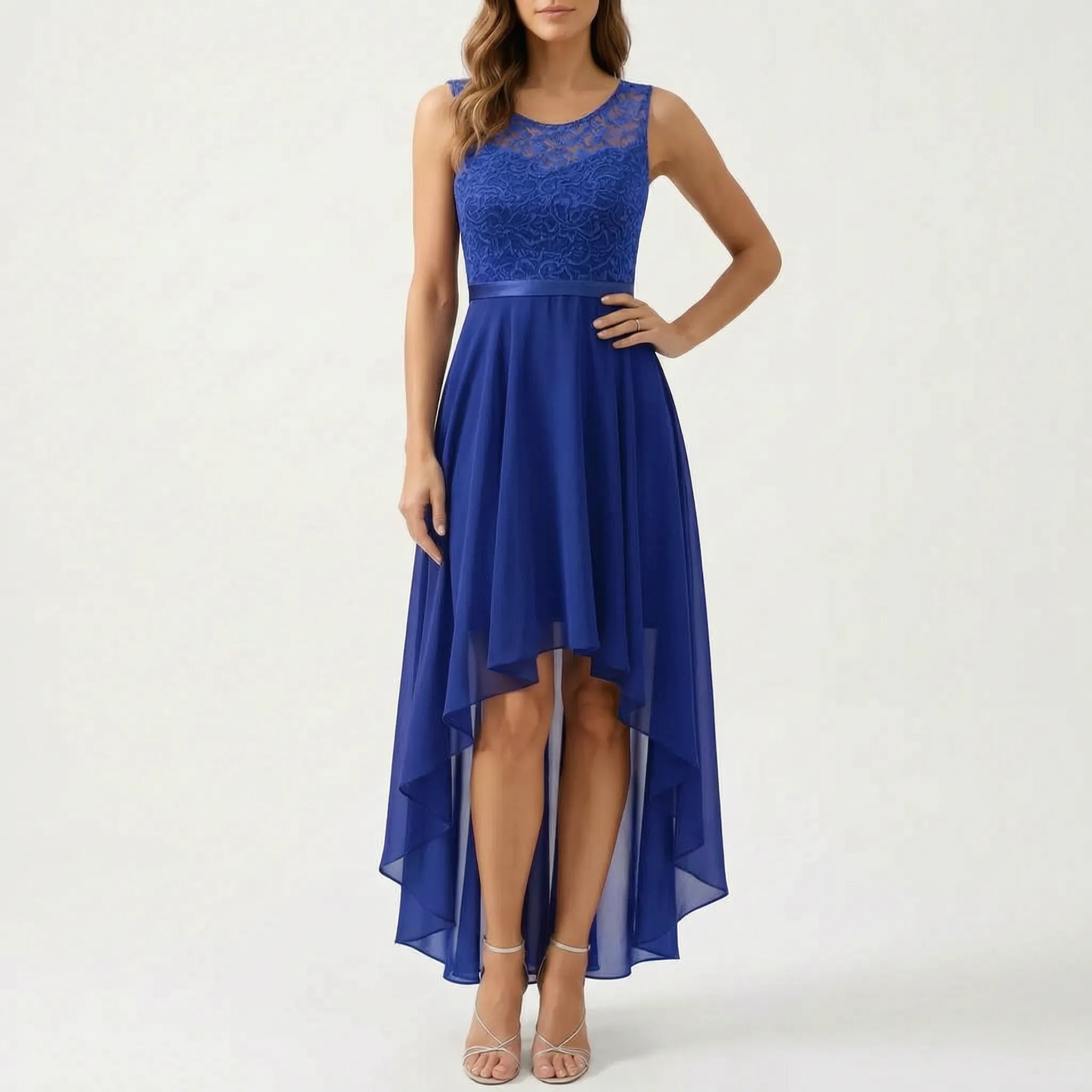 Evadour  - High-Low Formal Maxi Dress Wedding Receptions