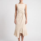 EvoraDress  - Elegant Sleeveless Midi Dress Wedding Receptions