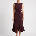 EvoraDress  - Elegant Sleeveless Midi Dress Wedding Receptions