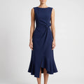 EvoraDress  - Elegant Sleeveless Midi Dress Wedding Receptions