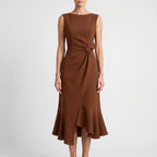 EvoraDress  - Elegant Sleeveless Midi Dress Wedding Receptions