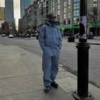 Men's hooded sweatshirt and jogger trouser outfit set