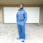 Men's hooded sweatshirt and jogger trouser outfit set