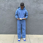 Men's hooded sweatshirt and jogger trouser outfit set