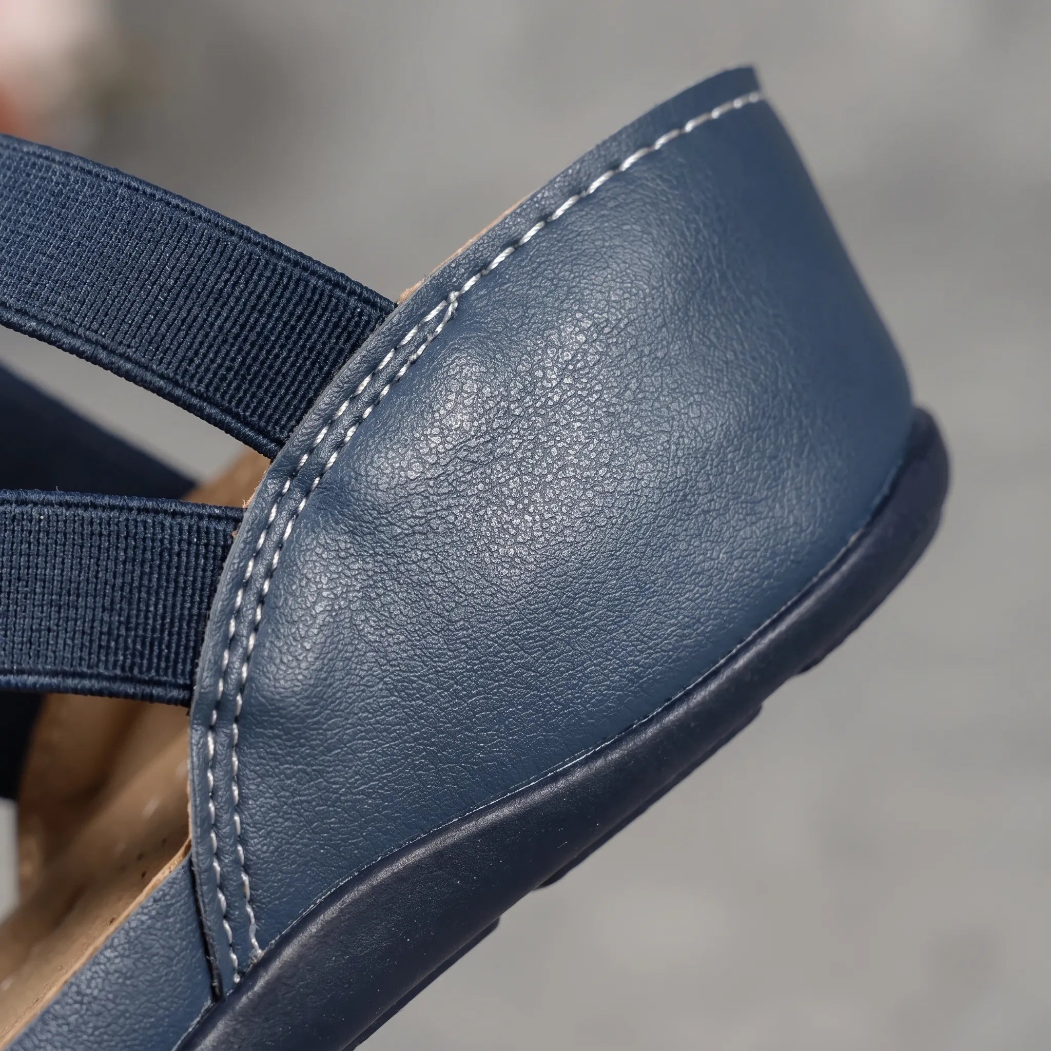 Flexara  - Elasticated Cross Strap Wedge Sandals Everyday Walking