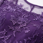 Floramidi  - Elegant A-Line Floral Embroidered Midi Dress Evening Gatherings