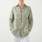 FloriaBlouse  - Long Sleeve Floral Blouse Casual Outings