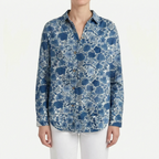 FloriaBlouse  - Long Sleeve Floral Blouse Casual Outings