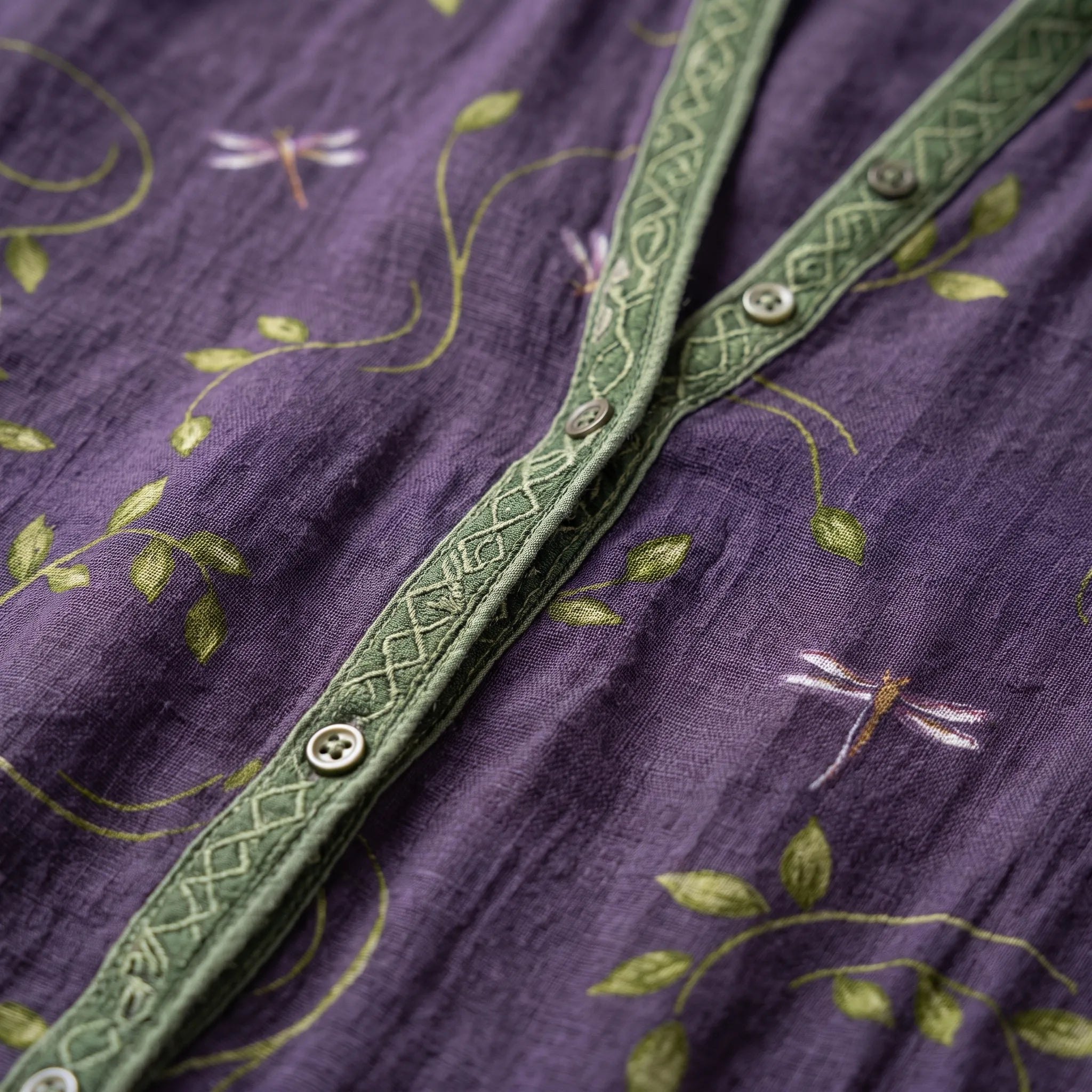 Florienne - Relaxed Long-Sleeved Botanical Print Blouse