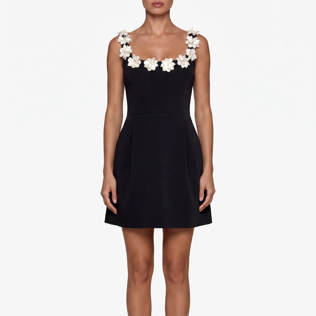 Florique  - A Line Mini Dress Attending Evening Events