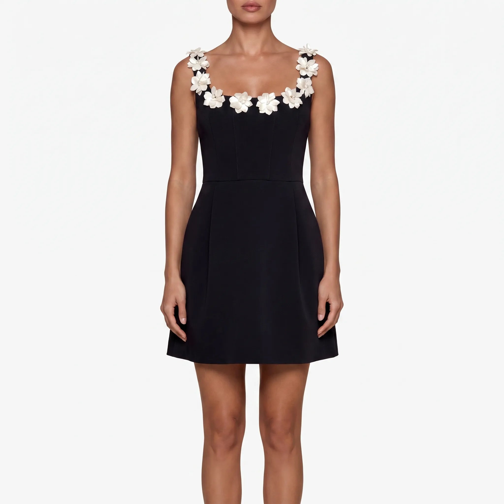 Florique  - A Line Mini Dress Attending Evening Events