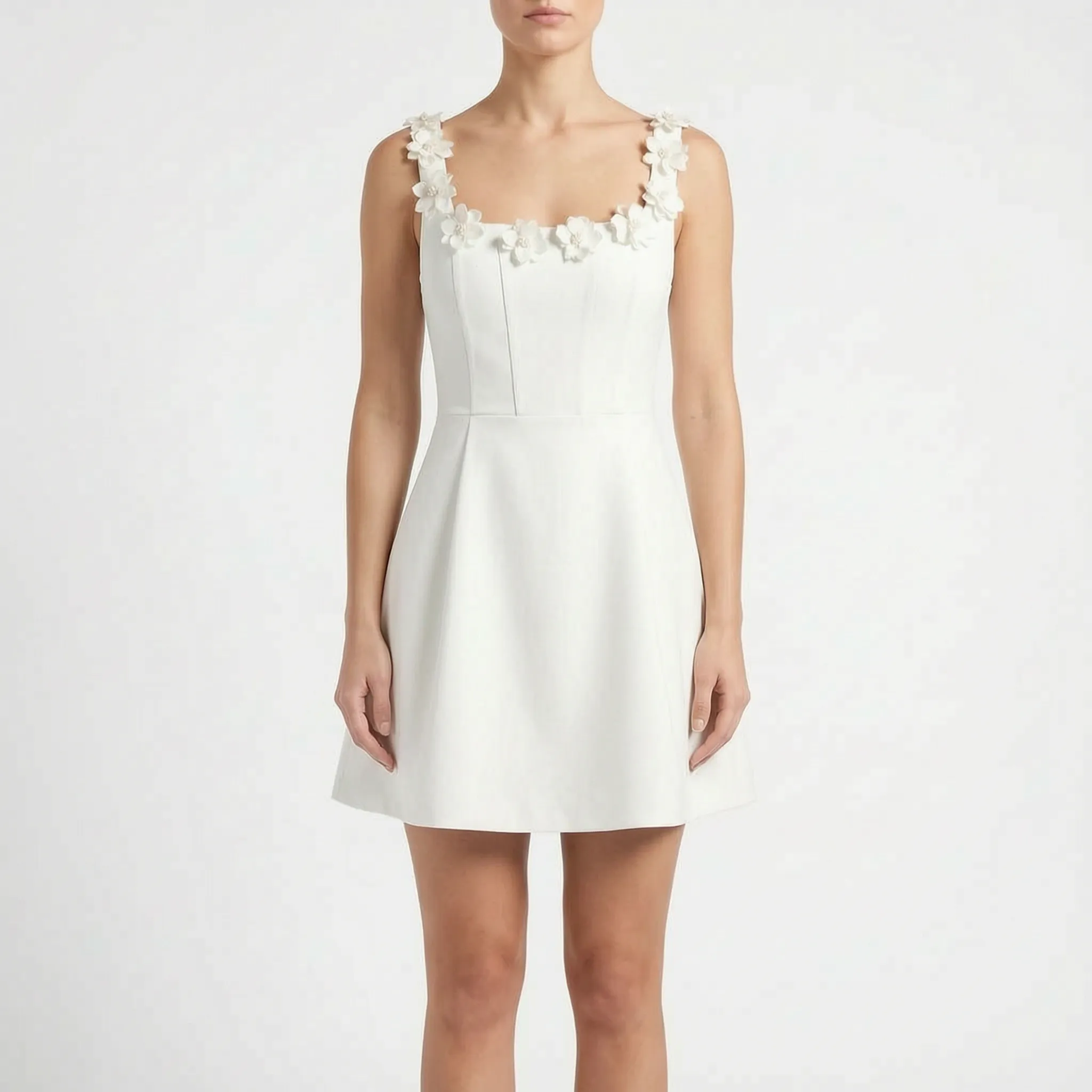 Florique  - A Line Mini Dress Attending Evening Events