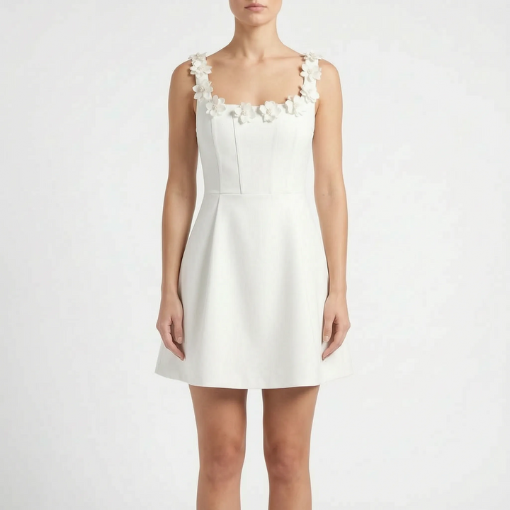 Florique  - A Line Mini Dress Attending Evening Events
