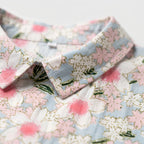 Florisa - Relaxed Short-Sleeved Womens Floral Blouse