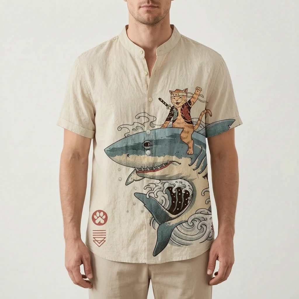 Florishe  - Floral Short Sleeve Men's Shirt Summer Holidays