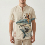 Florishe  - Floral Short Sleeve Men's Shirt Summer Holidays