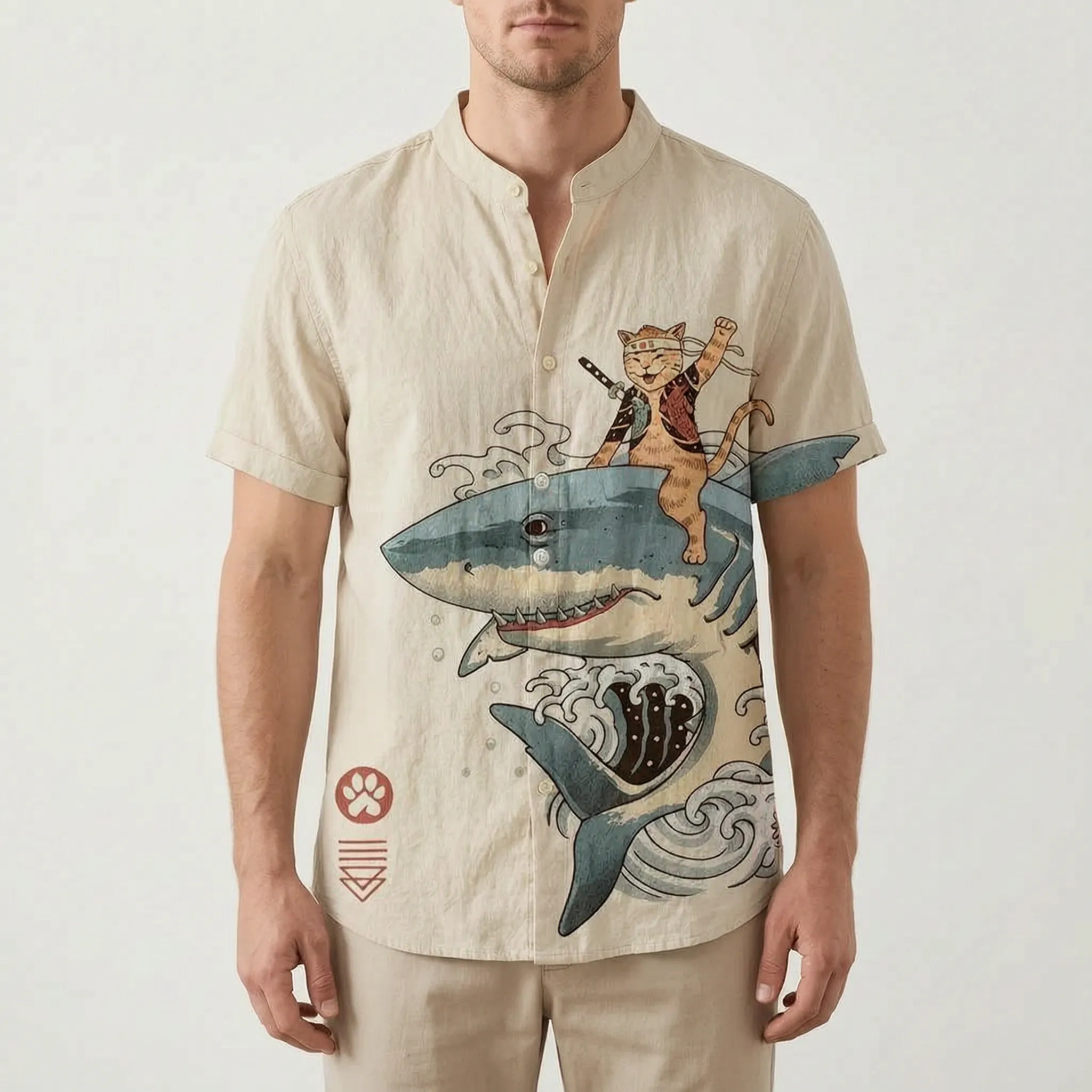 Florishe  - Floral Short Sleeve Men's Shirt Summer Holidays