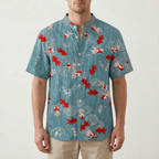 Florishe  - Floral Short Sleeve Men's Shirt Summer Holidays