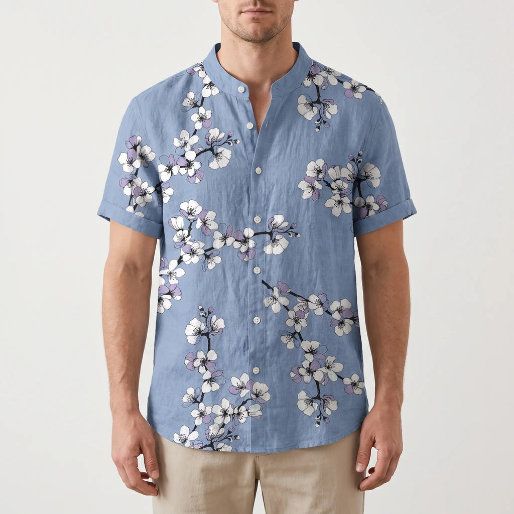 Florishe  - Floral Short Sleeve Men's Shirt Summer Holidays