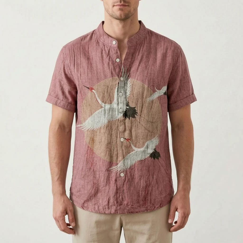 Florishe  - Floral Short Sleeve Men's Shirt Summer Holidays