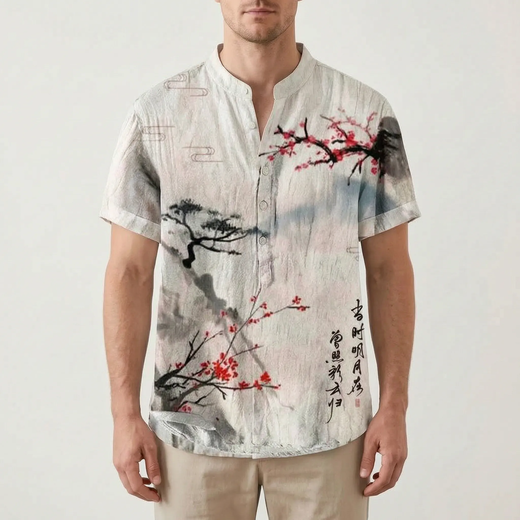 Florishe  - Floral Short Sleeve Men's Shirt Summer Holidays