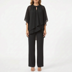 Flowella - Layered Asymmetric Evening Trouser Suit