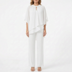 Flowella - Layered Asymmetric Evening Trouser Suit