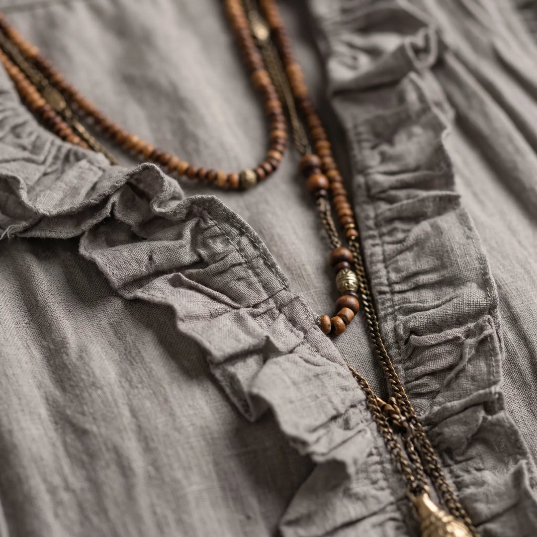 Flowira  - Relaxed Bohemian Flowy Maxi Dress Warm Weather Holidays