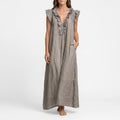 Flowira  - Relaxed Bohemian Flowy Maxi Dress Warm Weather Holidays