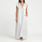 Flowira  - Relaxed Bohemian Flowy Maxi Dress Warm Weather Holidays