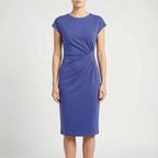 Formelle  - Structured Short-Sleeve Midi Dress Office Presentations
