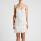 Fringella  - Fringed Mini Cocktail Dress Evening Parties