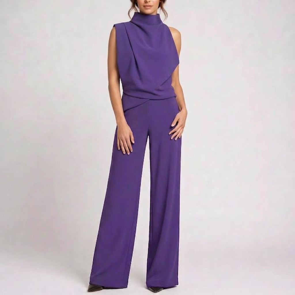 Valoris  - Wide-Leg Sleeveless Party Jumpsuit Wedding Guest Attire