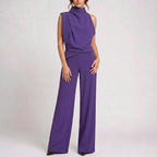 Valoris  - Wide-Leg Sleeveless Party Jumpsuit Wedding Guest Attire